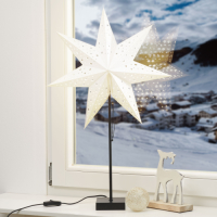 Markslöjd Staande ster Sovalla - hoogte 69 cm zilver