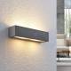 Lindby Nellie LED beton-wandlamp, breedte 35,3 cm
