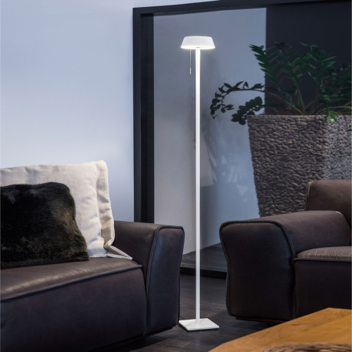 OLIGO Glance LED vloerlamp mat wit