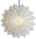 STAR TRADING Decoratie ster Ice, papier, z. fitting, Ø 70cm wit