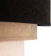 EULUNA Plafondlamp Devon, zwart/beige/ecru/goud Ø45cm