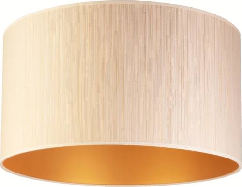 EULUNA Plafondlamp Essex, gestructureerde stof, goud