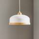 EULUNA Hanglamp Studio met houtdecor 1-lamp wit