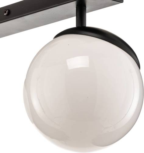 EULUNA Plafondlamp Sfera 3-lamps direct lang glas/zwart
