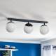 EULUNA Plafondlamp Sfera 3-lamps direct lang glas/zwart