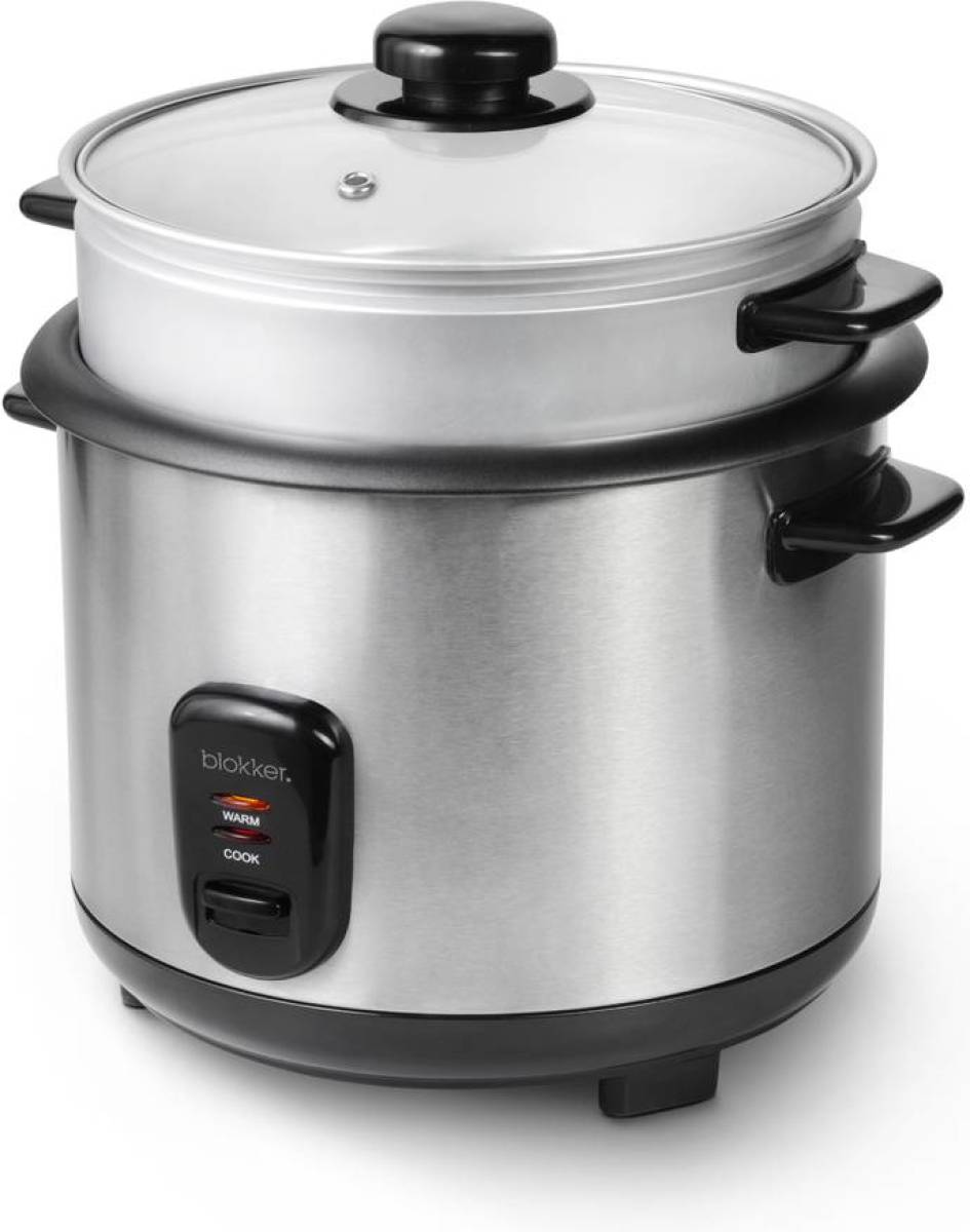 Blokker rijstkoker incl. stoommandje 1,8 liter BL-17500 - RVS