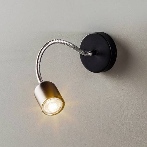 EULUNA Wandlamp Maxi met flexibele arm, zwart