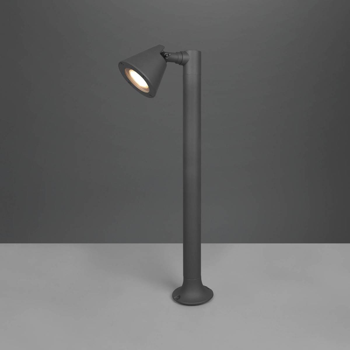 Trio Lighting Sokkellamp Kaveri van aluminium, antraciet