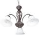 Trio Lighting Hanglamp Rustica, roestkleuren, 3-lamps