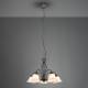 Trio Lighting Hanglamp Rustica, roestkleuren, 5-lamps