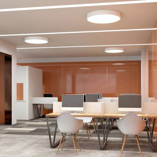 Arcchio Noabelle LED plafondlamp, wit, 80 cm