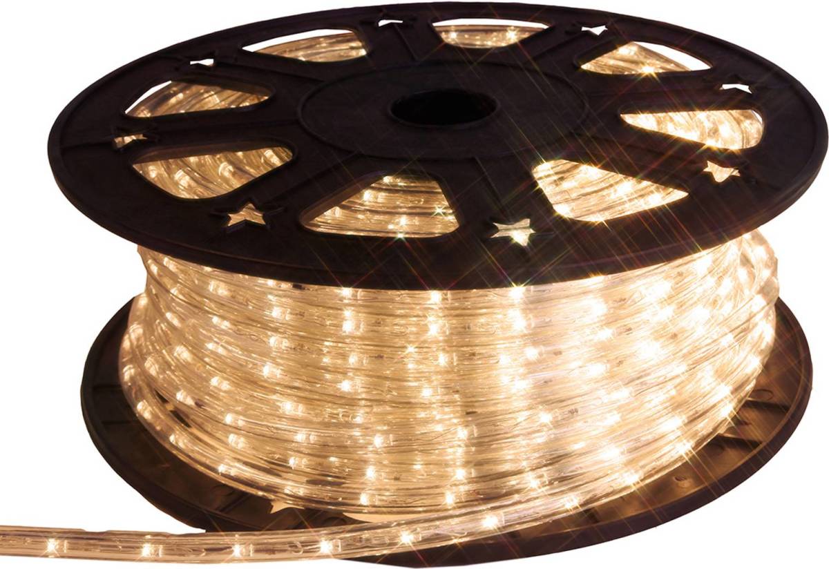 STAR TRADING Lichtslang Ropelight on Roll 45 m warmwit