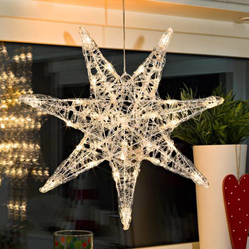 Konstmide CHRISTMAS Zevenpuntige acrylster Iselin met LED