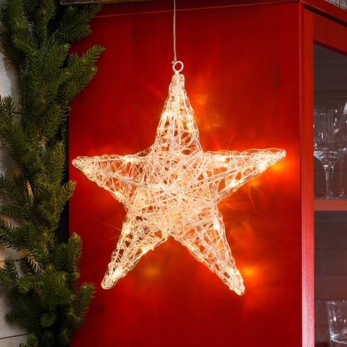 Konstmide CHRISTMAS Vijfpuntige acrylster Ingar met LED