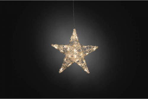 Konstmide CHRISTMAS Vijfpuntige acrylster Ingar met LED