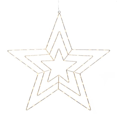 Konstmide CHRISTMAS LED sfeerlamp zilverster 66x64 cm