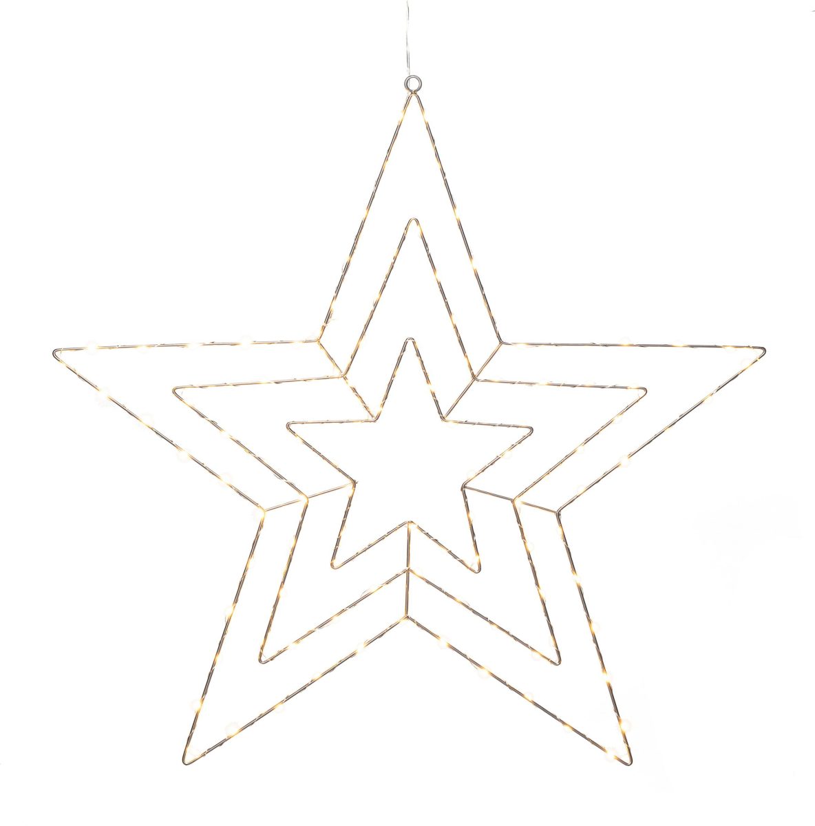 Konstmide CHRISTMAS LED sfeerlamp zilverster 66x64 cm