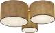 Lindby Laurenz plafondlamp, 3-lamps, grijs