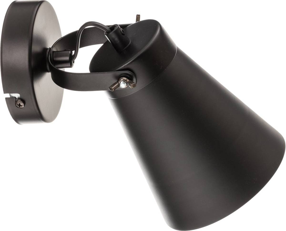 EULUNA Wandlamp Amos, zwart, 1-lamp