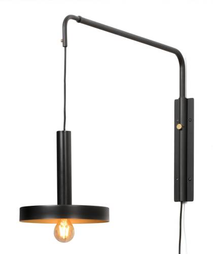 FARO BARCELONA Wandlamp Whizz, zwart