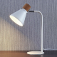 Lindby Witte tafellamp Silva met kurkdecoratie, 32 cm