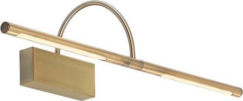 Lucande Fehmke LED schilderijlamp, messing antiek