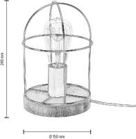 ENVOLIGHT Neptuna tafellamp met metalen kap