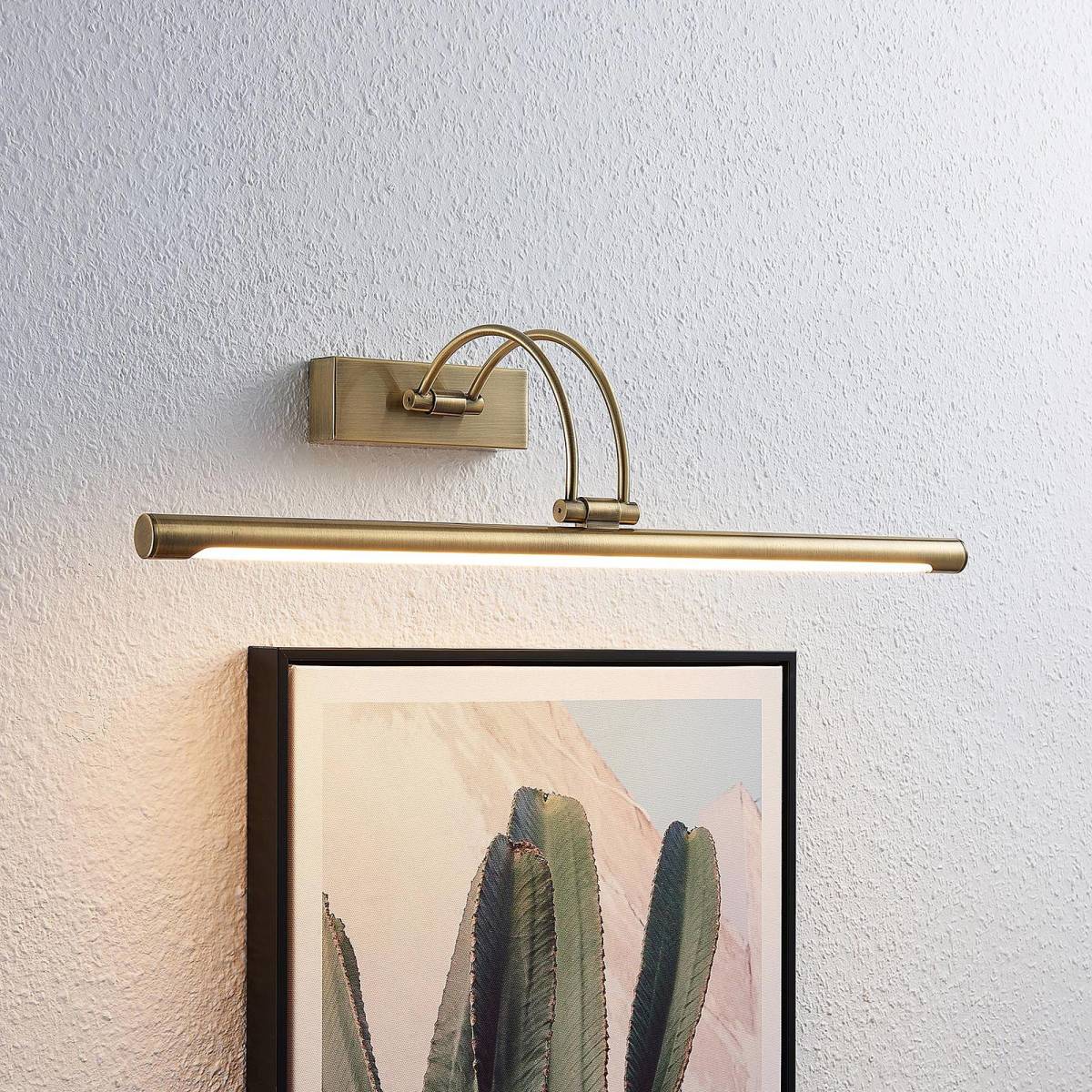 Lucande Dimitrij LED schilderijlamp, gebogen
