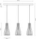 ENVOLIGHT Furn hanglamp, berkenmultiplex, 3-lamps