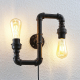 Lindby Wandlamp Josip in industrieel ontwerp, up & down