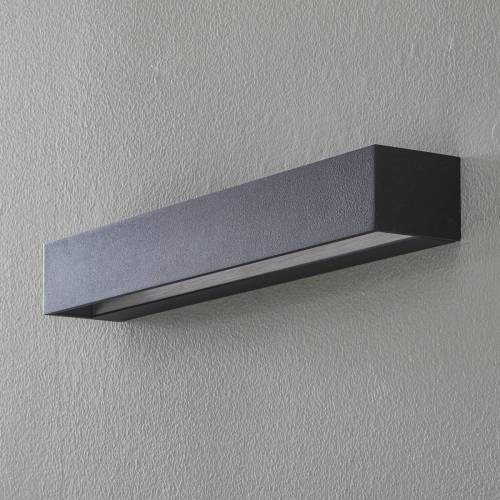 Bega Studio Line wandlamp breed zwart/alu 50cm