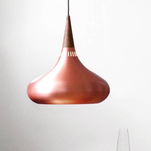 Fritz Hansen Orient P2 hanglamp koper/roze Ø 34cm