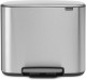 Brabantia Bo pedaalemmer - 11 + 23 l - Matt Steel Fingerprint Proof