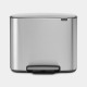 Brabantia Bo pedaalemmer - 11 + 23 l - Matt Steel Fingerprint Proof