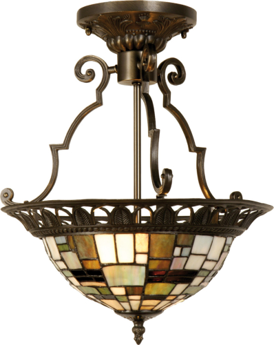 Clayre & Eef Villads - plafondlamp in Tiffany-stijl
