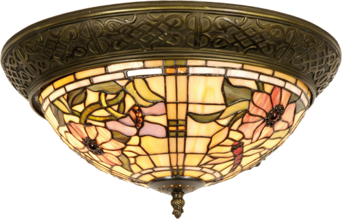 Clayre & Eef Mira - plafondlamp in Tiffany-stijl