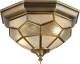 Searchlight Fraaie plafondlamp FRIDA met glazen inzetstukken