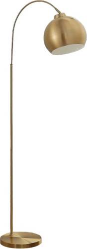 Lindby Gebogen vloerlamp Moisia in messing