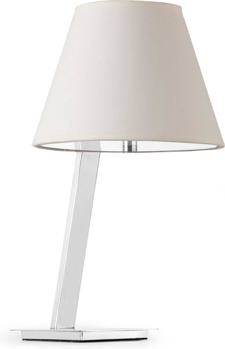 FARO BARCELONA Mooi golvende tafellamp MOMA, wit
