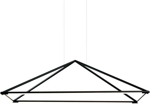 GROK Tubs LED hanglamp in mat-zwart 120x80 cm