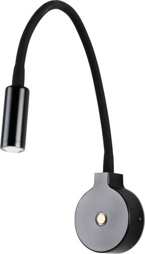 FARO BARCELONA LED wandlamp Pixie met flexibele arm, zwart