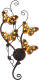 Clayre & Eef Wandlamp 5979 met vlinders, 4-lamps
