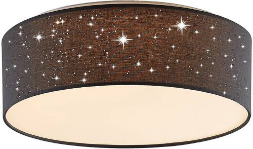 Lindby Ellamina LED plafondlamp 40 cm donkergrijs