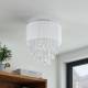 Lindby Ewelina plafondlamp met glas-behang