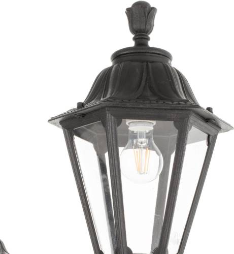 Fumagalli LED lantaarnpaal Ricu Bisso/Rut 2700K zwart