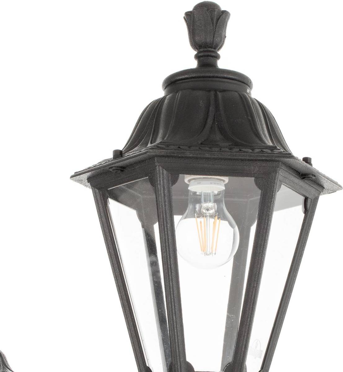 Fumagalli LED lantaarnpaal Ricu Bisso/Rut 2700K zwart