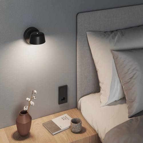 GLamOX LED wandlamp Motus Wall, dim to warm, zwart