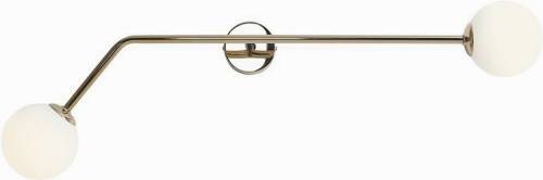 EULUNA Wandlamp Pure, 2-lamps, goud, horizontaal
