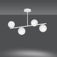 EULUNA Plafondlamp Kabo, 1 arm, wit, 4-lamps
