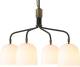 Gubi Howard kroonluchter 4-lamps gunmetal/wit